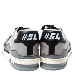 Louis Vuitton Black/Grey Leather LV Trainer Sneakers Size 44 Louis Vuitton | TLC