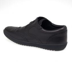 مملوكة مسبقًا Louis Vuitton Black Leather Brogue Lace Up Shoes Size 41