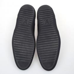 مملوكة مسبقًا Louis Vuitton Black Leather Brogue Lace Up Shoes Size 41