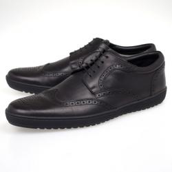 مملوكة مسبقًا Louis Vuitton Black Leather Brogue Lace Up Shoes Size 41