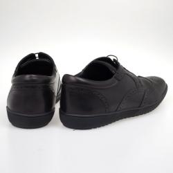 مملوكة مسبقًا Louis Vuitton Black Leather Brogue Lace Up Shoes Size 41