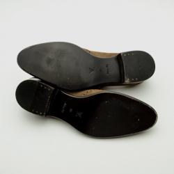 مملوكة مسبقًا Louis Vuitton Brown Suede Brogue Lace Up Shoes Size 40