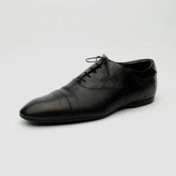 Louis Vuitton Men's Black Leather Loyalty Richelieu Oxford Shoe