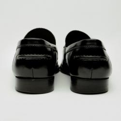 Pre Owned Louis Vuitton Dark Brown Leather Major Loafers Size 44