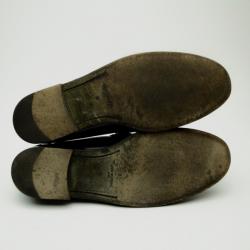 Pre Owned Louis Vuitton Dark Brown Leather Major Loafers Size 44