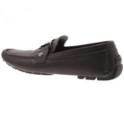 مملوكة مسبقًا حذاء لوفرز لوي فيتون مونت كارلو جلد بني مقاس 40