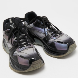 Louis Vuitton Multicolor Leather and Canvas RunAway Pulse Sneakers Size 42.5 