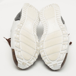 Pre Owned Louis Vuitton Multicolor Monogram Canvas Runaway Sneakers Size 45