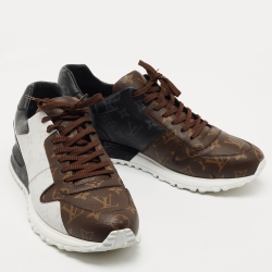 Pre Owned Louis Vuitton Multicolor Monogram Canvas Runaway Sneakers Size 45