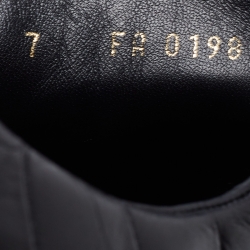 Louis Vuitton Black Croc Embossed Leather Frontrow Sneakers Size 41
