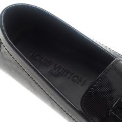 مملوكة مسبقًا حذاء لوي فيتون جلد لامع مونت كارلو بدون كعب مقاس 42.5