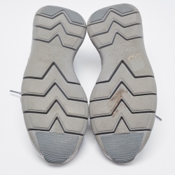 Louis Vuitton Grey Knit Fabric Fastlane Sneakers Size 41