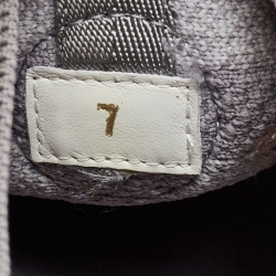 Louis Vuitton Grey Knit Fabric Fastlane Sneakers Size 41