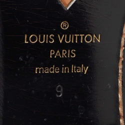 Pre Owned حذاء لوفرز لوي فيتون سانت جيرمين جلد أسود مقاس 40.5