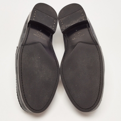 Pre Owned Louis Vuitton Damier Graphite Canvas and Leather Major Loafers Size 43