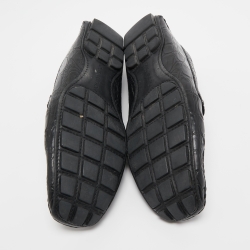 Pre Owned Louis Vuitton Black Crocodile Leather Monte Carlo Loafers Size 43.5 