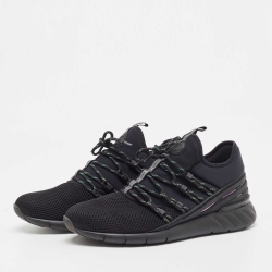 Louis Vuitton Black Fabric And Mesh Fastlane Sneakers Size 41.5  