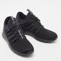Louis Vuitton Black Fabric And Mesh Fastlane Sneakers Size 41.5  