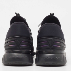 Louis Vuitton Black Fabric And Mesh Fastlane Sneakers Size 41.5  