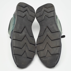 مملوكة مسبقًا Louis Vuitton Green/Black Nylon and Nubuck Fastlane Sneakers Size 44.5