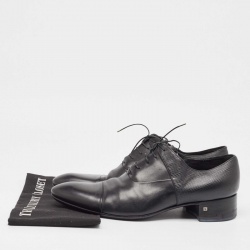 Pre Owned Louis Vuitton Black Epi Leather Classic Cap Toe Derby Size 45