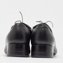 Pre Owned Louis Vuitton Black Epi Leather Classic Cap Toe Derby Size 45