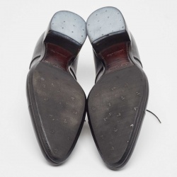 Pre Owned Louis Vuitton Black Epi Leather Classic Cap Toe Derby Size 45