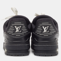 مملوكة مسبقًا Louis Vuitton Black Leather Trainer Sneakers Size 41
