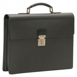 مملوكة مسبقًا Louis Vuitton Ardoise Taiga Leather Robusto 2 Compartments Briefcase