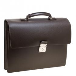 مملوكة مسبقًا Louis Vuitton Grizzli Taiga Leather Robusto 1 Compartment Briefcase