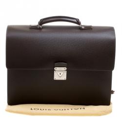 مملوكة مسبقًا Louis Vuitton Grizzli Taiga Leather Robusto 1 Compartment Briefcase