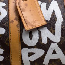 Louis Vuitton Monogram Canvas Limited Edition Graffiti Keepall 50