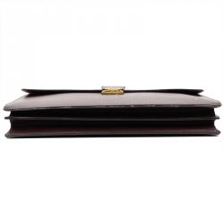 Pre Owned Louis Vuitton Burgundy Taiga Leather Robusto 2 Compartments Briefcase