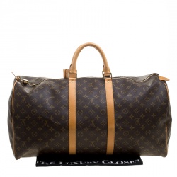 Louis Vuitton Monogram Canvas Keepall 55 Bag