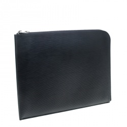 Pre Owned Louis Vuitton Black Epi Leather Poche Documents Portfolio Case