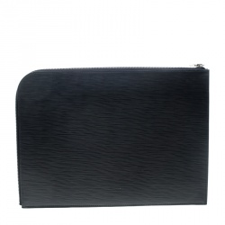 Pre Owned Louis Vuitton Black Epi Leather Poche Documents Portfolio Case
