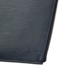 Pre Owned Louis Vuitton Black Epi Leather Poche Documents Portfolio Case