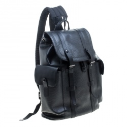 Louis Vuitton Black Epi Leather Christopher PM Backpack