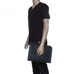 مملوكة مسبقًا Louis Vuitton Damier Graphite Canvas Poche Documents Portfolio Case