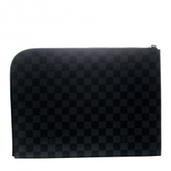 مملوكة مسبقًا Louis Vuitton Damier Graphite Canvas Poche Documents Portfolio Case