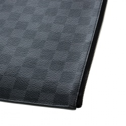مملوكة مسبقًا Louis Vuitton Damier Graphite Canvas Poche Documents Portfolio Case