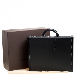Louis Vuitton Black Taiga Leather President Briefcase