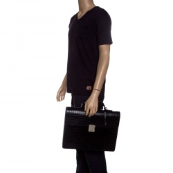 Louis Vuitton Black Crocodile Robusto Briefcase