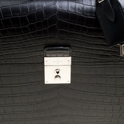Louis Vuitton Black Crocodile Robusto Briefcase