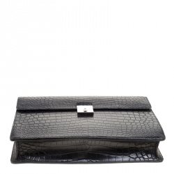 Louis Vuitton Black Crocodile Robusto Briefcase
