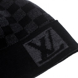 مملوكة مسبقًا Louis Vuitton Graphite Damier Petite Wool Beanie