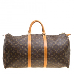 Louis Vuitton Monogram Canvas Keepall 55 Bag
