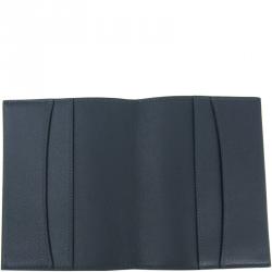 Pre Owned حافظة أجندة لوي فيتون مارين جلد عجل زرقاء