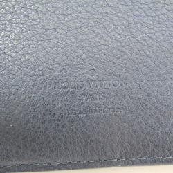 Pre Owned حافظة أجندة لوي فيتون مارين جلد عجل زرقاء