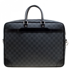 Pre Owned Louis Vuitton Damier Graphite Canvas Porte Documnets Voyage GM Bag